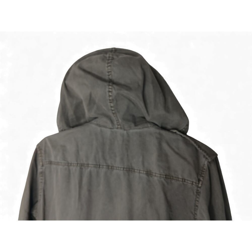 Talula Aritzia Utility Anorak Jacket Hooded Drawstring Olive Green Small Cotton - Picture 12 of 16